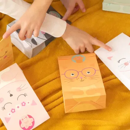 Torebki na cukierki Kotki 6szt. zestaw Torebki na cukierki Kotki 6szt. zestaw