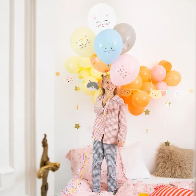 Balony Kotki 12cali 6szt. zestaw Balony Kotki 12cali 6szt. zestaw