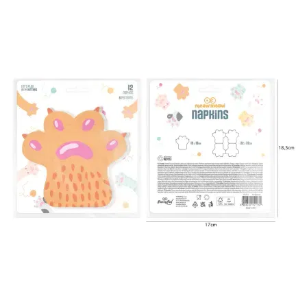 Serwetki Kotki Łapki 12szt. Serwetki Kotki Łapki 12szt.