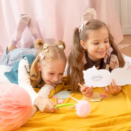 Zaproszenie na imprezę Kotki 6szt. zestaw