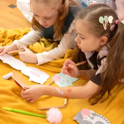 Zaproszenie na imprezę Kotki 6szt. zestaw