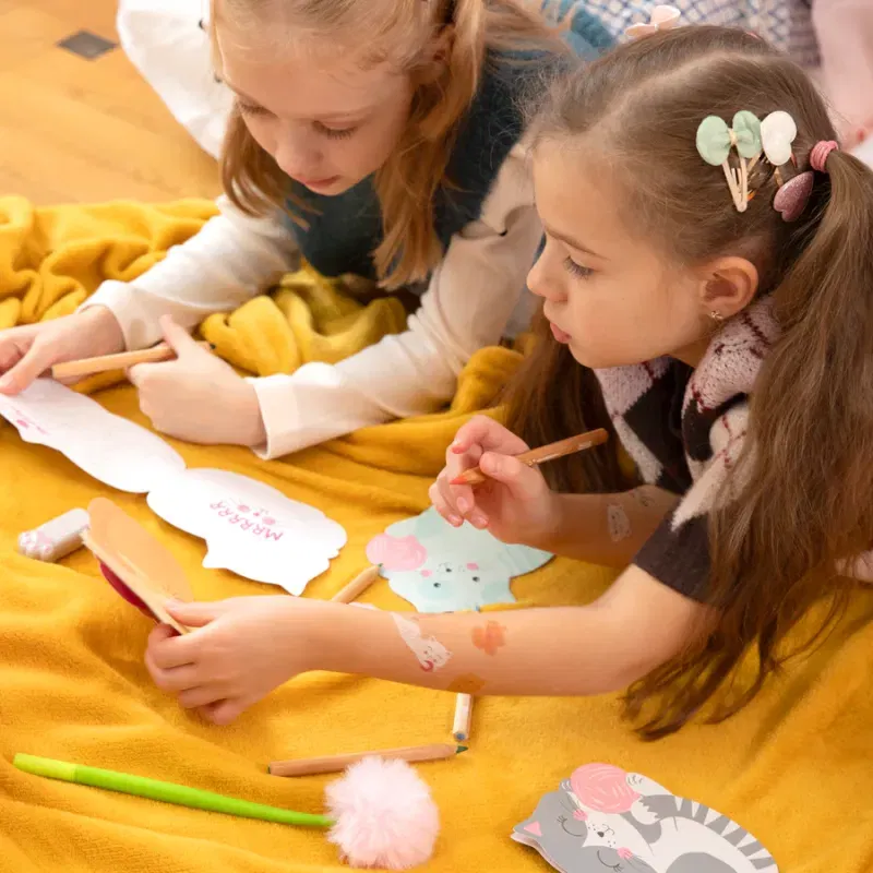 Zaproszenie na imprezę Kotki 6szt. zestaw