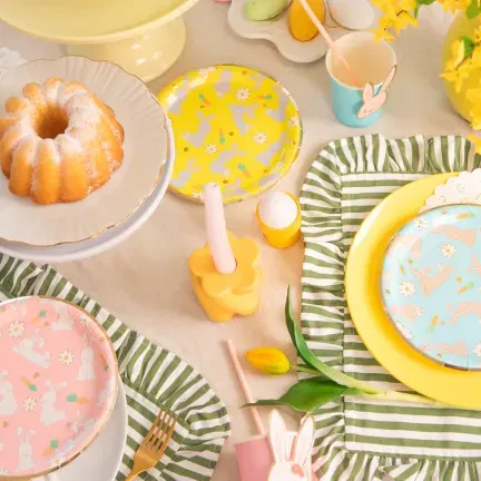 Talerzyk papierowy Wielkanoc Zajączki 7 cali 6 szt. zestaw Talerzyk papierowy Wielkanoc Zajączki 7 cali 6 szt. zestaw