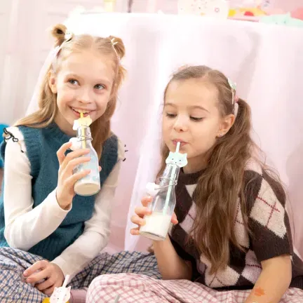 Słomki papierowe Kotki 19,5cm 6szt. zestaw