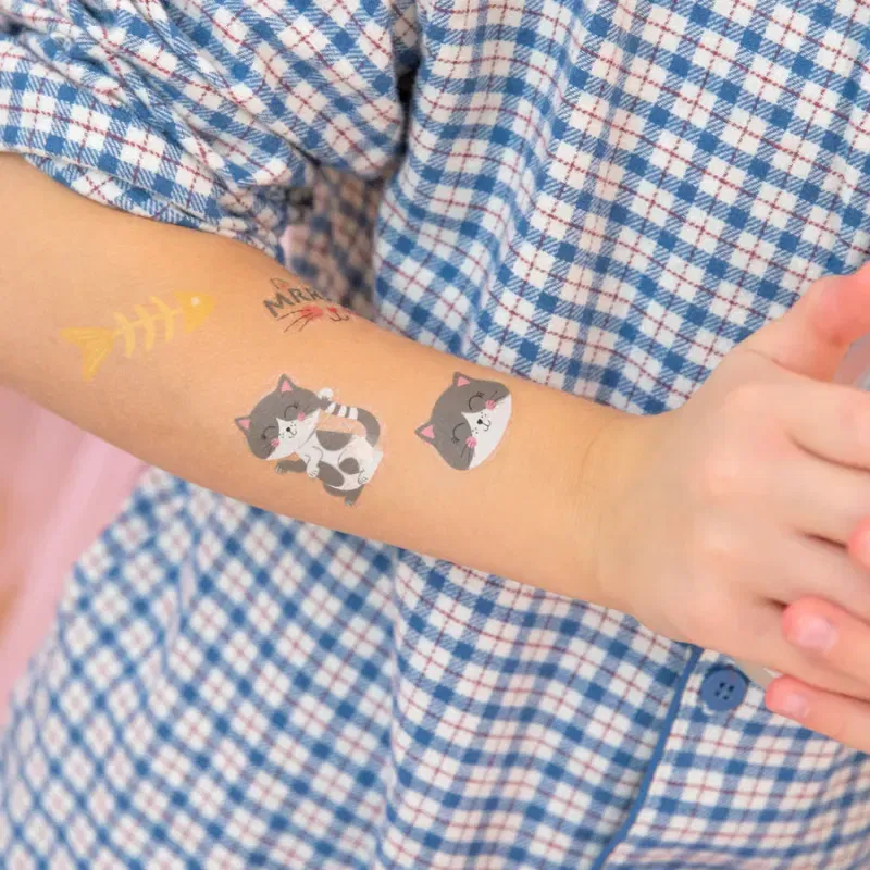 Tatuaże zmywalne Kotki 23szt. zestaw Tatuaże zmywalne Kotki 23szt. zestaw