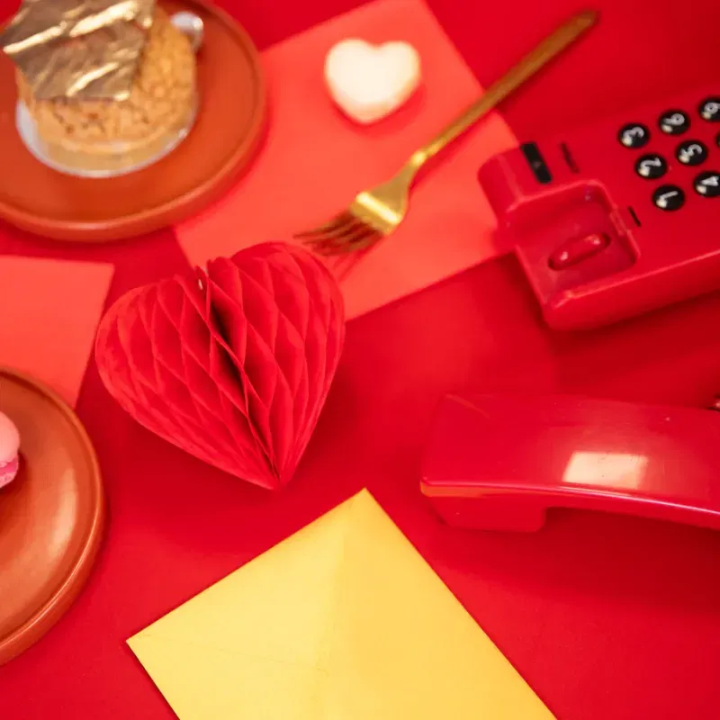 Dekoracje papierowe honeycomb Serce 3szt.