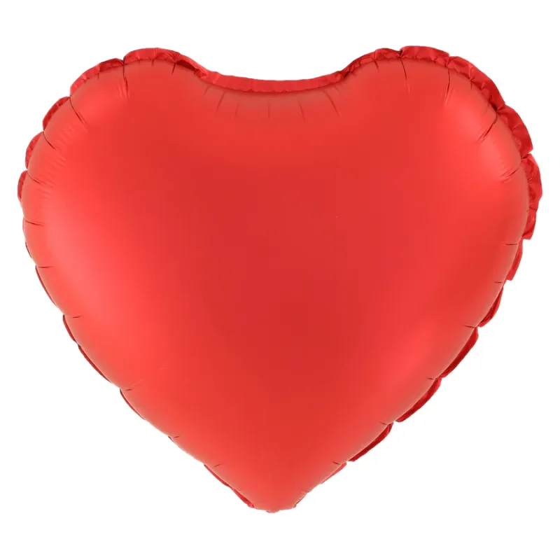 Balon foliowy Serce matowy czerwony 18cali