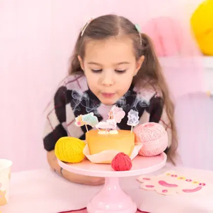 Świeczki urodzinowe Kotki 6szt. zestaw Świeczki urodzinowe Kotki 6szt. zestaw