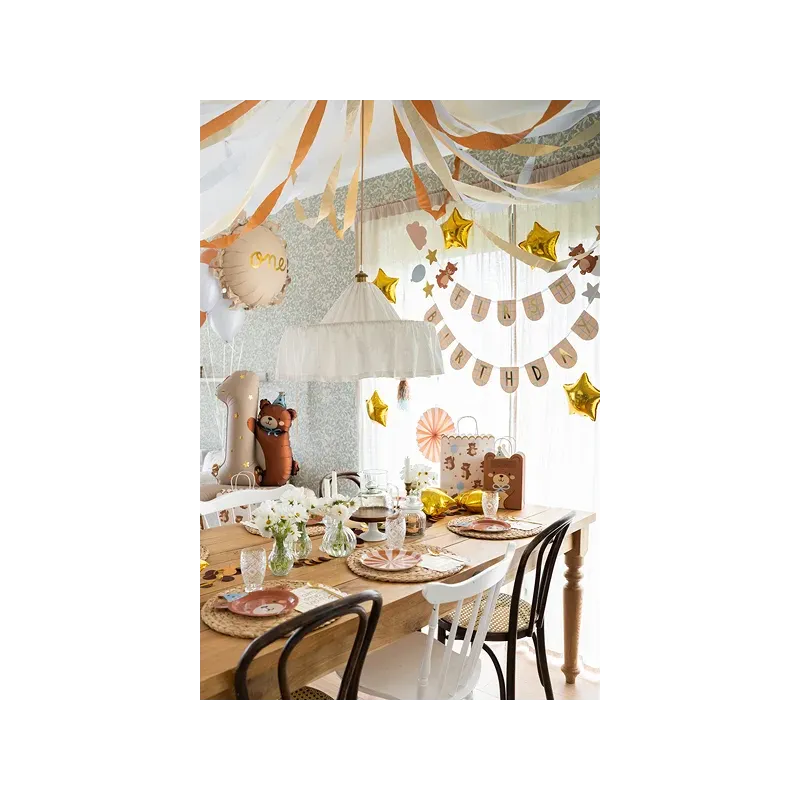 Balon foliowy Cyfra "1" z Misiem, 81 x 72 cm