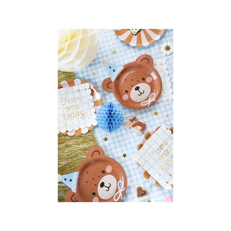 Świeczka urodzinowa Cyferka 1 z misiem 7 cm Świeczka urodzinowa Cyferka 1 z misiem 7 cm