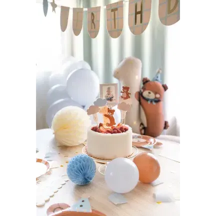 Świeczka urodzinowa Cyferka 1 z misiem 7 cm Świeczka urodzinowa Cyferka 1 z misiem 7 cm