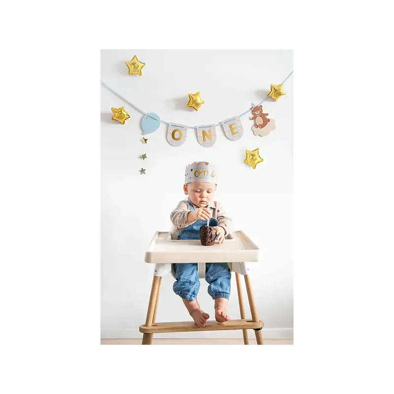 Baner na krzesło i korona Miś, 50x20.5 cm