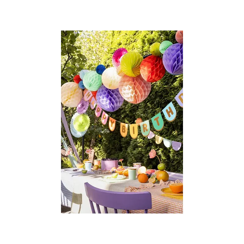 Kula bibułowa, jasny błękit, 30cm Kula bibułowa, jasny błękit, 30cm