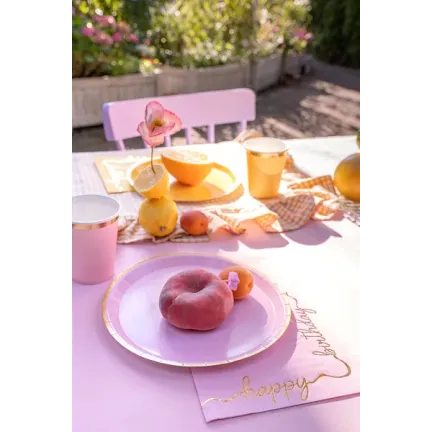 Talerzyki papierowe pastelowe kolory 21 cm 6szt Talerzyki papierowe pastelowe kolory 21 cm 6szt