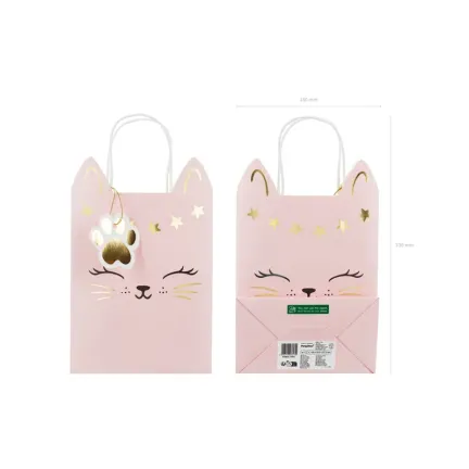 Torebka na prezenty Kotek 18 x 10,5 x 27,5 cm