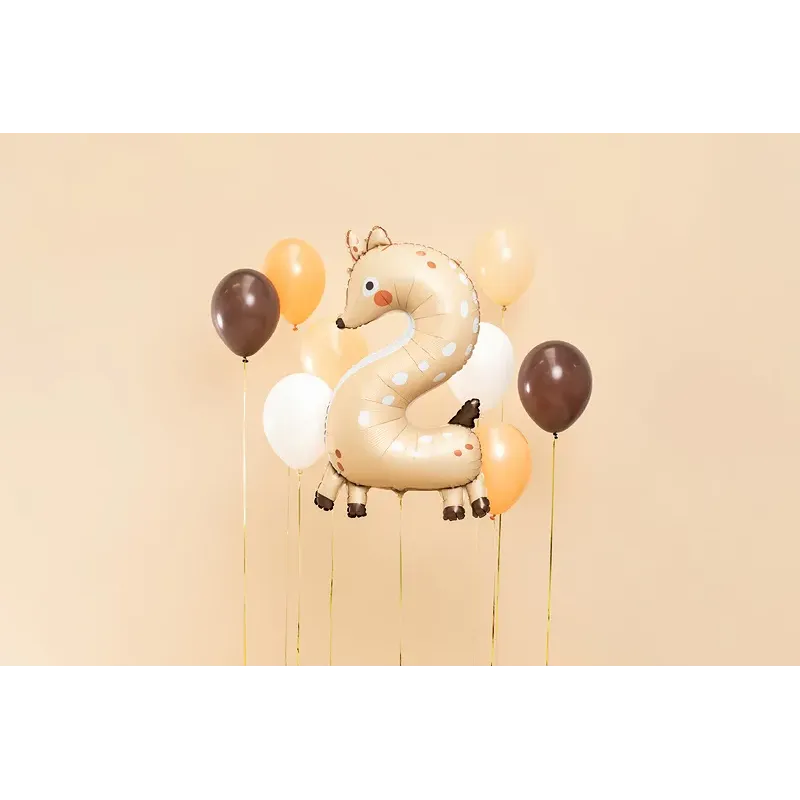 Balon foliowy Cyfra 2 - Sarenka, 65x102 cm