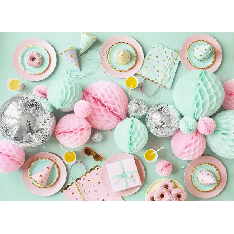Czapeczki urodzinowe pastelowe Gwiazdki 14.5cm 6szt. Czapeczki urodzinowe pastelowe Gwiazdki 14.5cm 6szt.