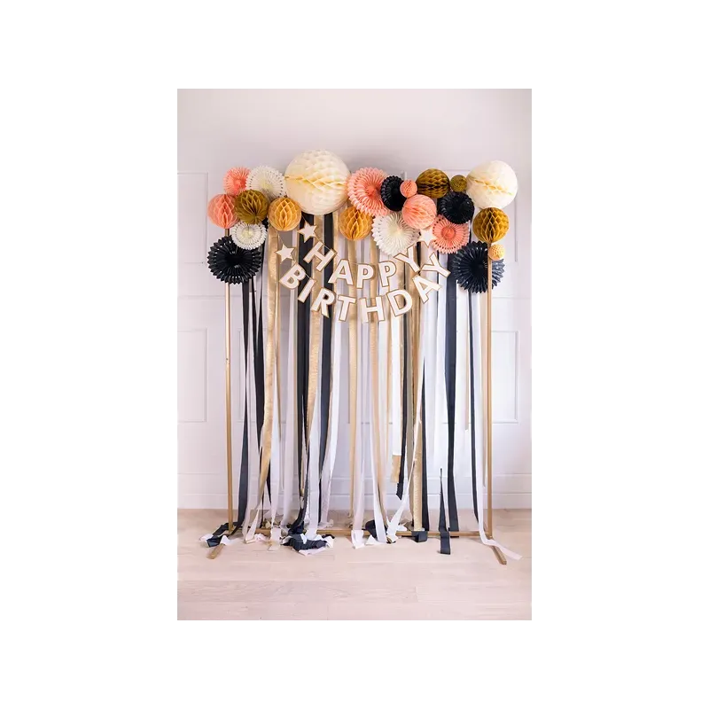 Kula bibułowa, jasna brzoskwinia, 30cm