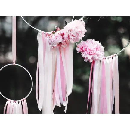 Tasiemka satynowa biała 12mm / 25m