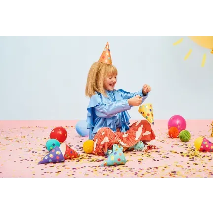 Czapeczki w kropki/6szt.