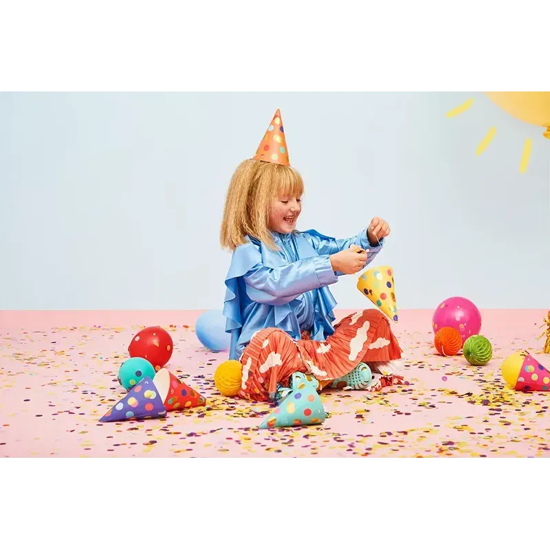 Czapeczki w kropki/6szt.