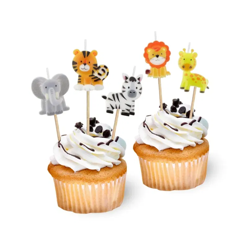 Świeczki pikery Zwierzaki - 5 szt.