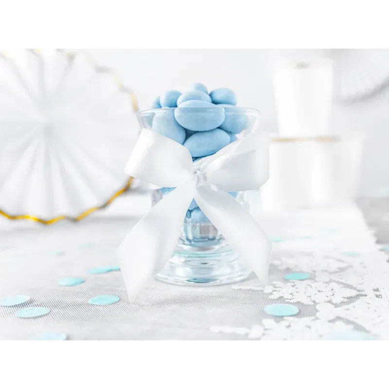 Tasiemka satynowa, biała 25mm / 25m Tasiemka satynowa, biała 25mm / 25m