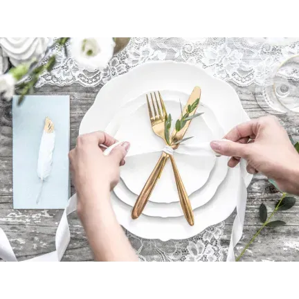 Tasiemka satynowa, biała 25mm / 25m Tasiemka satynowa, biała 25mm / 25m