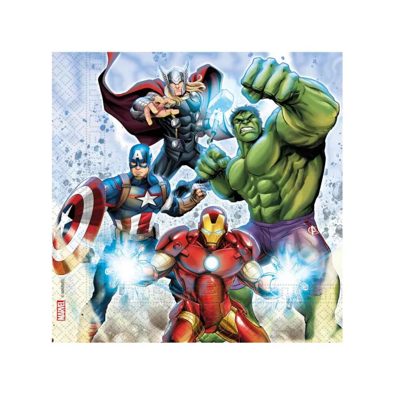 Serwetki papierowe Avengers Infinity Stones, 33x33 cm, 20 szt.