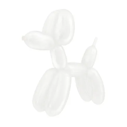 Balony do modelowania rurki transparentne matowe 50szt.