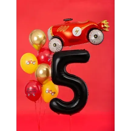 Balon Foliowy Czarny "5" 1m Balon Foliowy Czarny "5" 1m