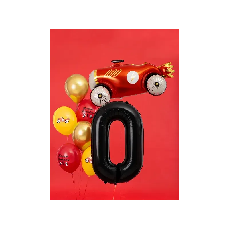 Balon Foliowy Czarny "0" 1m Balon Foliowy Czarny "0" 1m