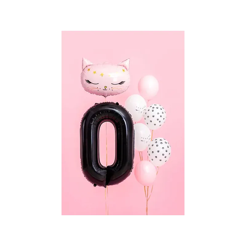 Balon Foliowy Czarny "0" 1m Balon Foliowy Czarny "0" 1m