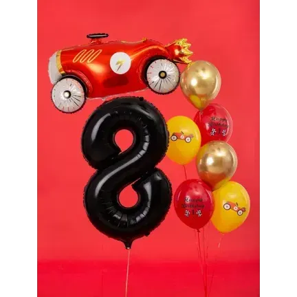 Balon Foliowy Czarny "8" 1m Balon Foliowy Czarny "8" 1m