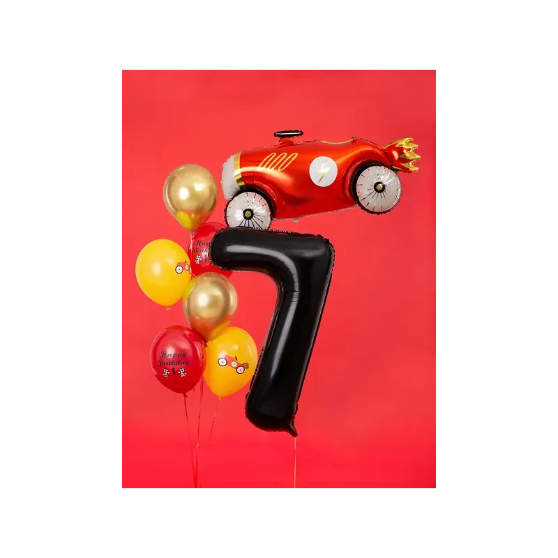 Balon Foliowy Czarny "7" 1m Balon Foliowy Czarny "7" 1m