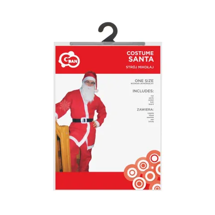 Strój Mikołaj, rozmiar uniwersalny Strój Mikołaj, rozmiar uniwersalny