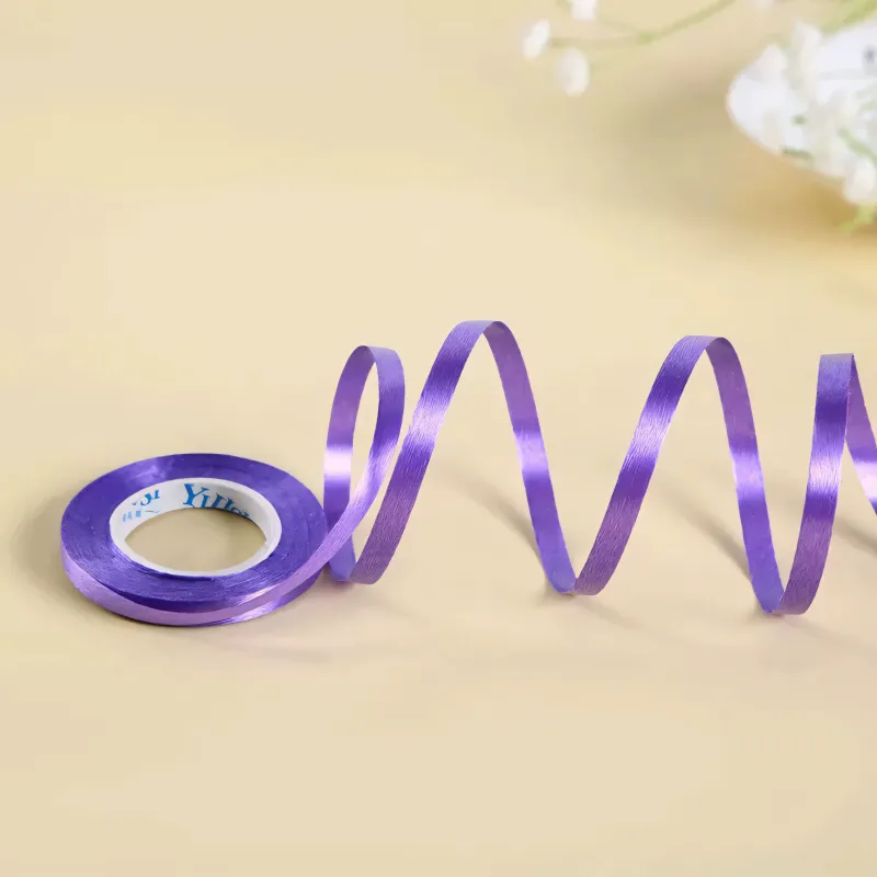Wstążka do balonów fioletowa matowa 5mm x 10m Wstążka do balonów fioletowa matowa 5mm x 10m