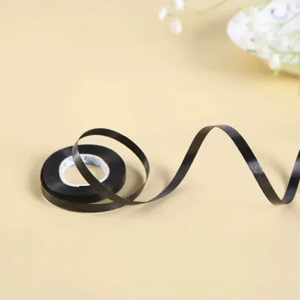 Wstążka do balonów czarna matowa 5mm x 10m