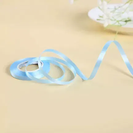 Wstążka do balonów błękitna matowa 5mm x 10m