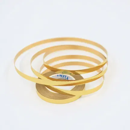 Wstążka do balonów złota metaliczna 5mm x 10m Wstążka do balonów złota metaliczna 5mm x 10m