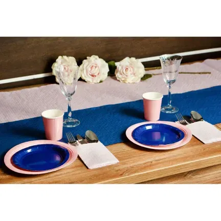 Kieszonki na sztućce białe Inspiration Modern 40cm x 40cm 16 szt.