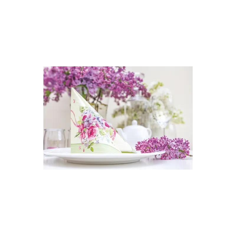 Serwetki papierowe kwiaty 33x33 cm 20 szt. Serwetki papierowe kwiaty 33x33 cm 20 szt.