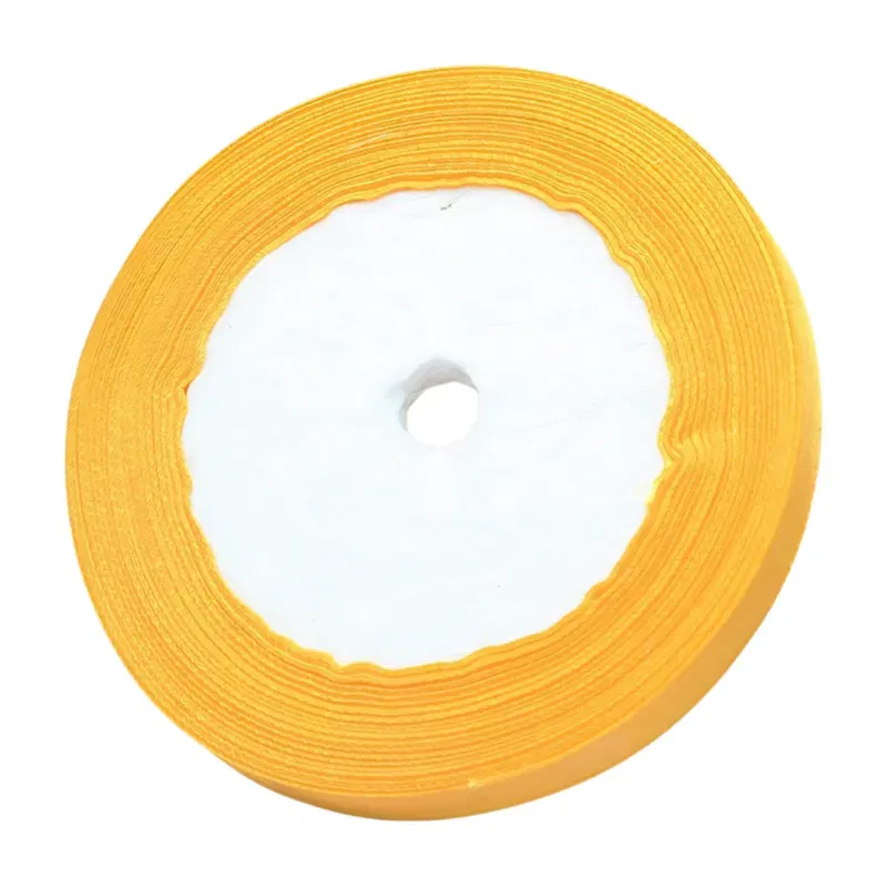 Tasiemka satynowa złota 10mm x 22m