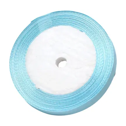Tasiemka satynowa błękitna 10mm x 22m