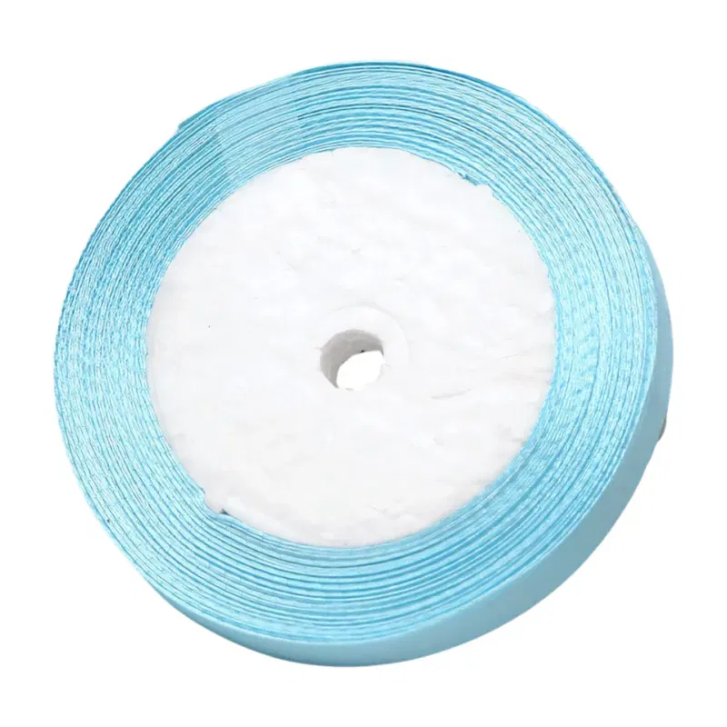 Tasiemka satynowa błękitna 10mm x 22m