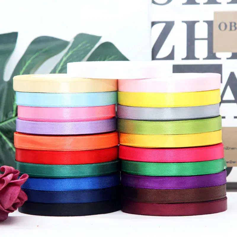 Tasiemka satynowa błękitna 10mm x 22m