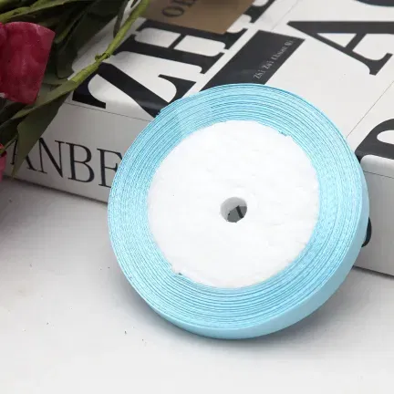 Tasiemka satynowa błękitna 10mm x 22m