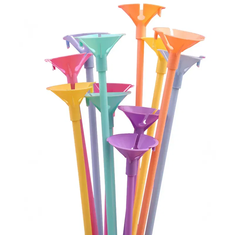 Patyczki do balonów z koszyczkami kolorowe pastelowe 40 cm 100 szt.