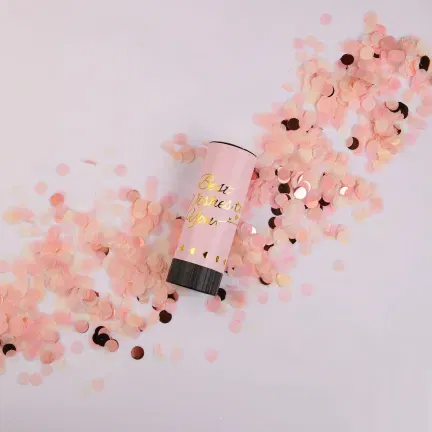 Tuba strzelająca konfetti różowo-złota rose gold 11 cm Tuba strzelająca konfetti różowo-złota rose gold 11 cm