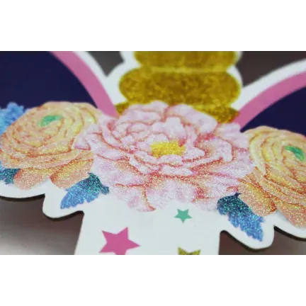 Patera papierowa na ciasto różowy jednorożec Patera papierowa na ciasto różowy jednorożec